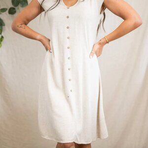 SOZY - LINEN ADALYNE DRESS